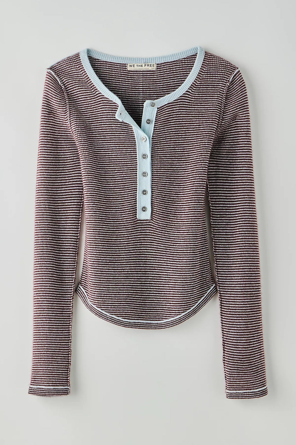 We The Free Hudson Striped Cashmere Henley