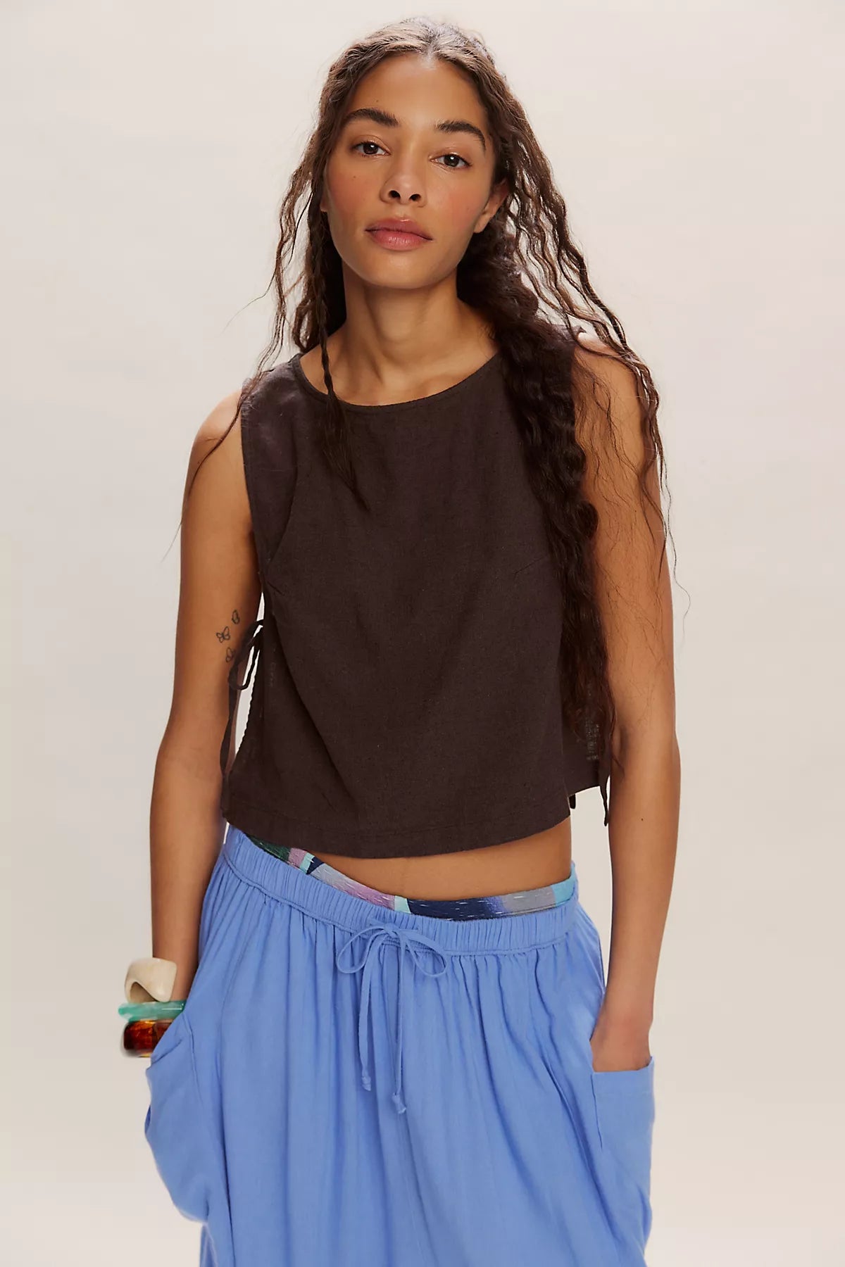 Nora Cotton-Linen Top