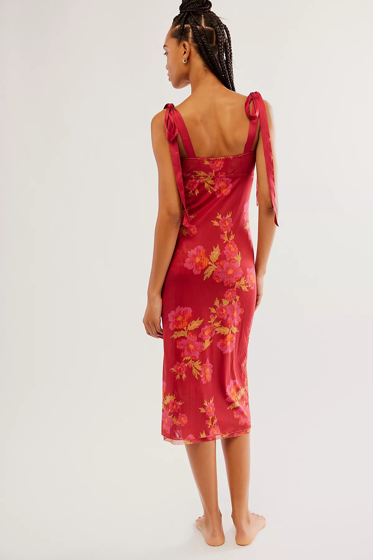 Printed Got Glam Midi Slip Dress