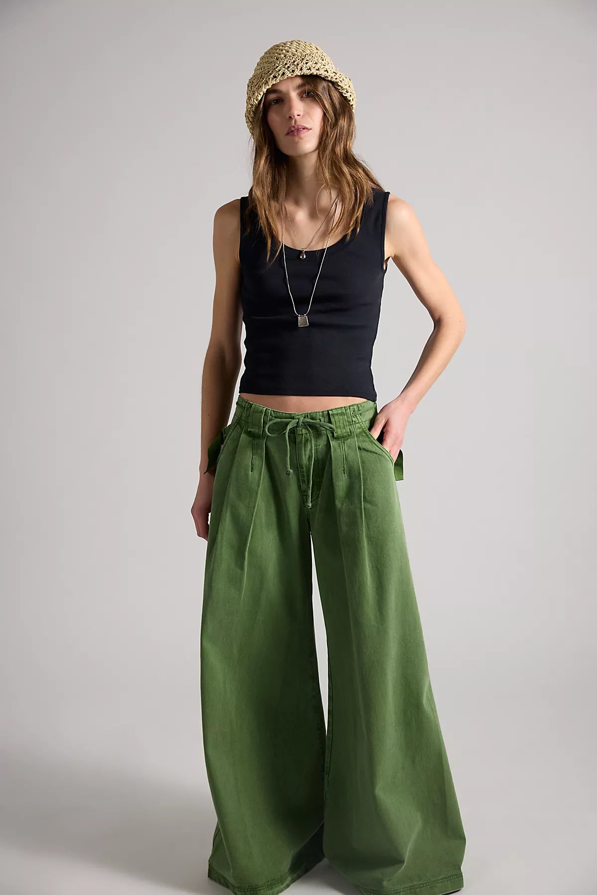 Julien Wide-Leg Chino Trousers