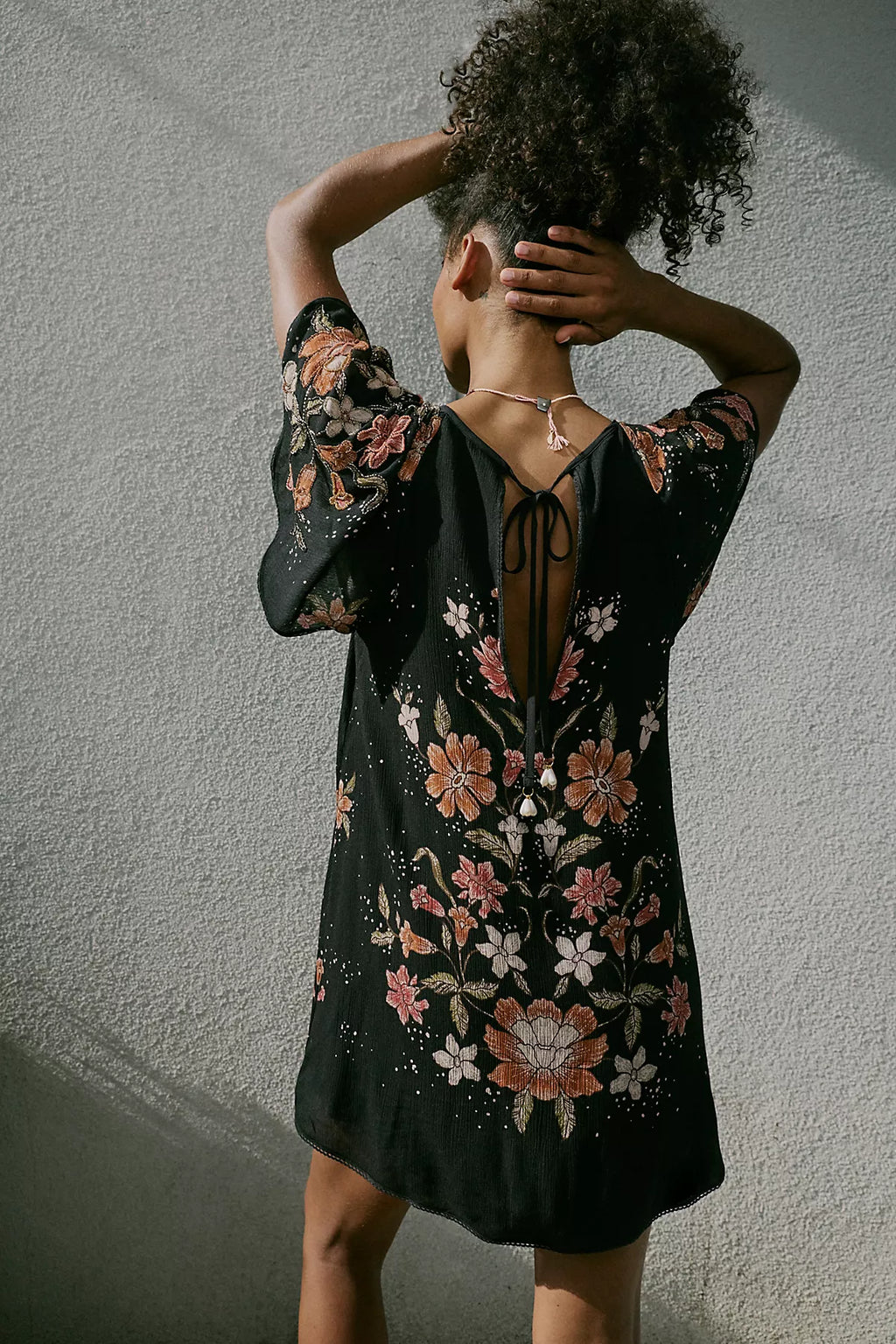 Tropics Beaded Mini Dress