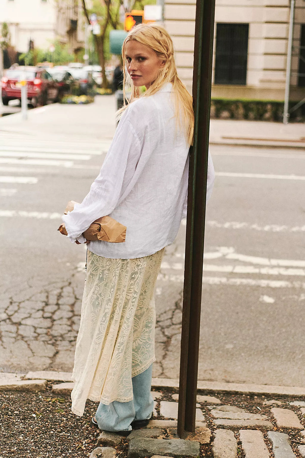 Sheer Emotion Midi Slip Skirt
