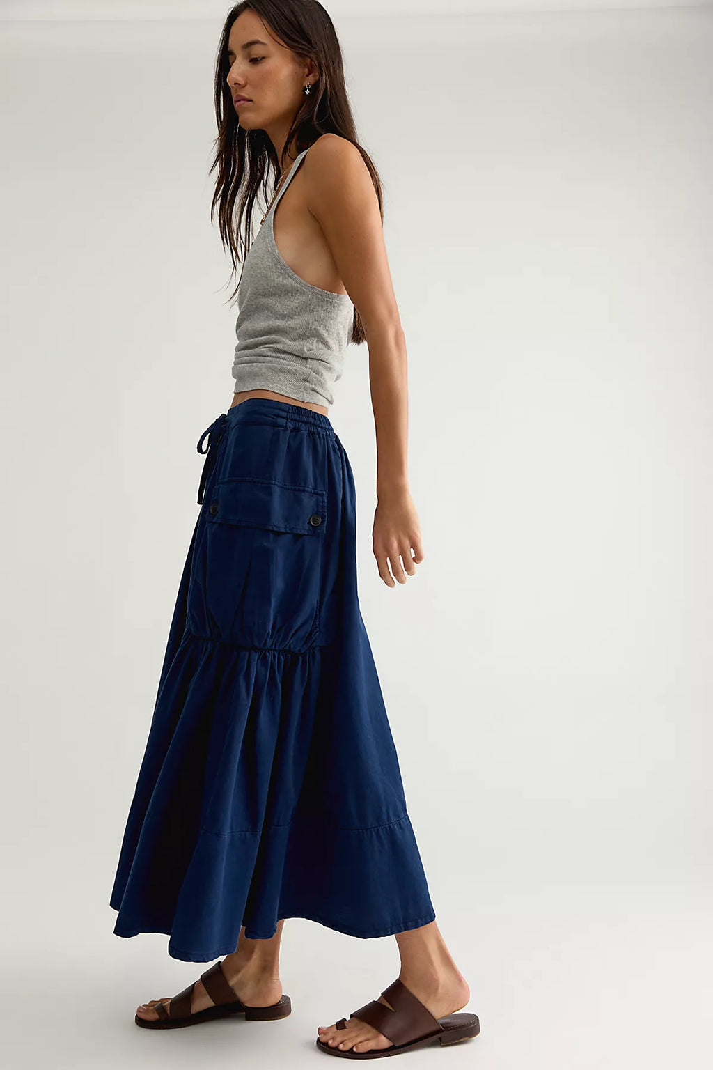 We The Free Trailblazer Cargo Midi Skirt