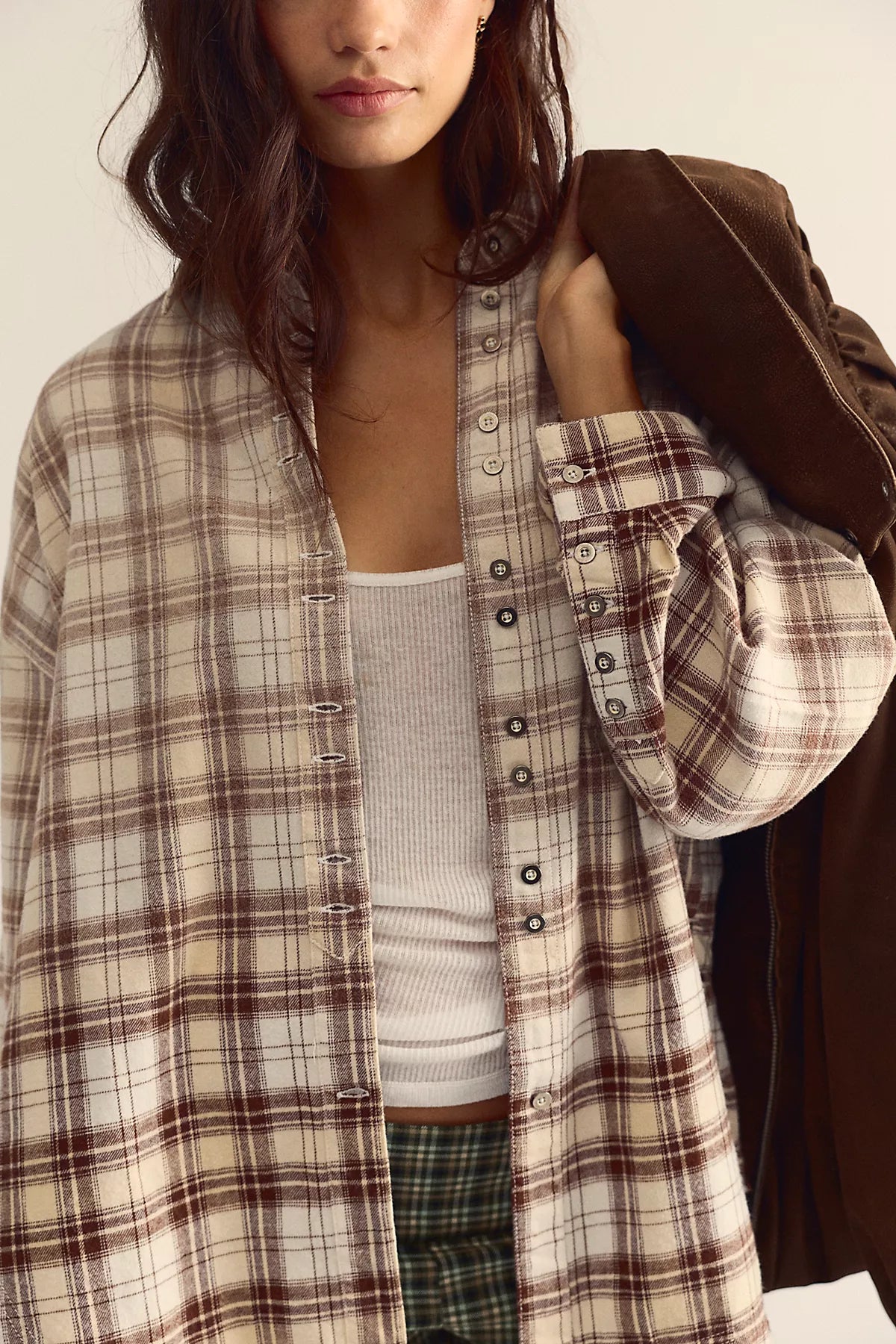 We The Free Lexi Plaid Button Down