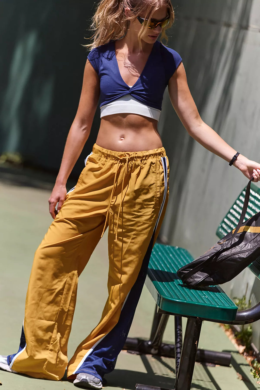 Retro Rider Mesh-Paneled Pants