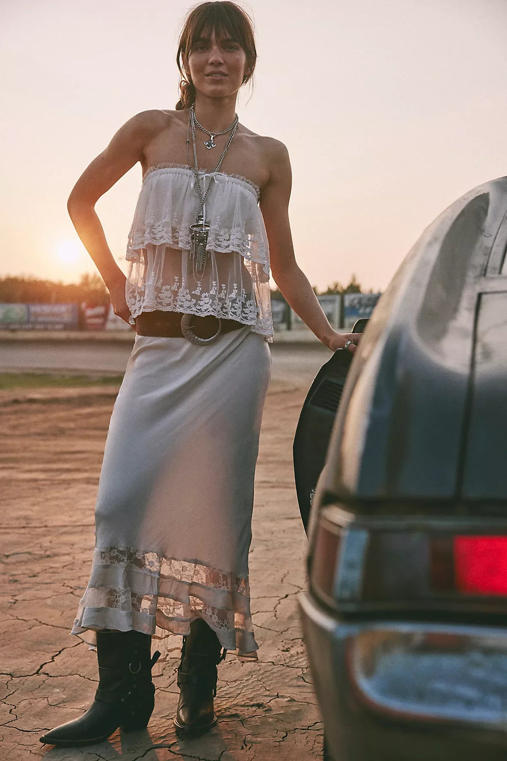 Long Lost Lover Maxi Slip Skirt