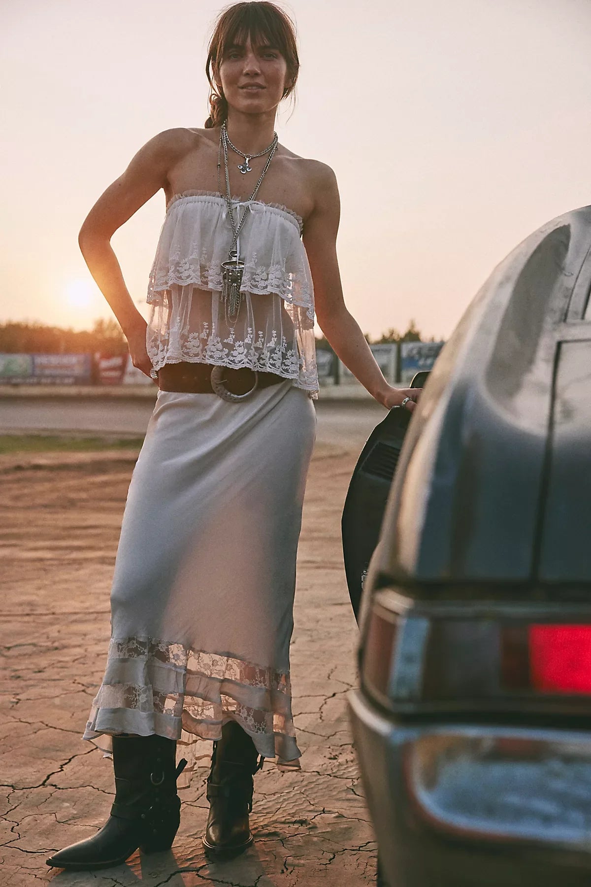 Long Lost Lover Maxi Slip Skirt
