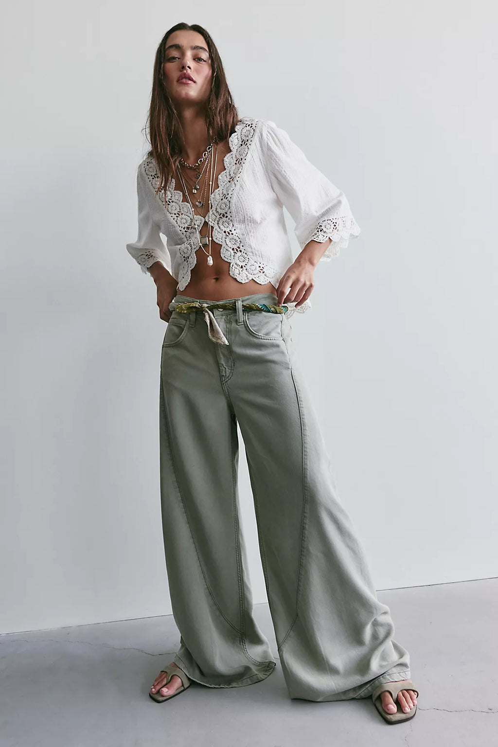 We The Free Haven Twisted Wide-Leg Jeans
