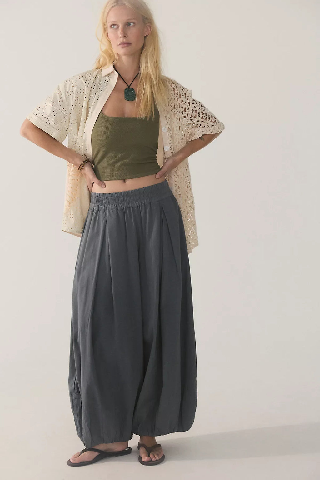 Round Two Pique Low-Back Tank