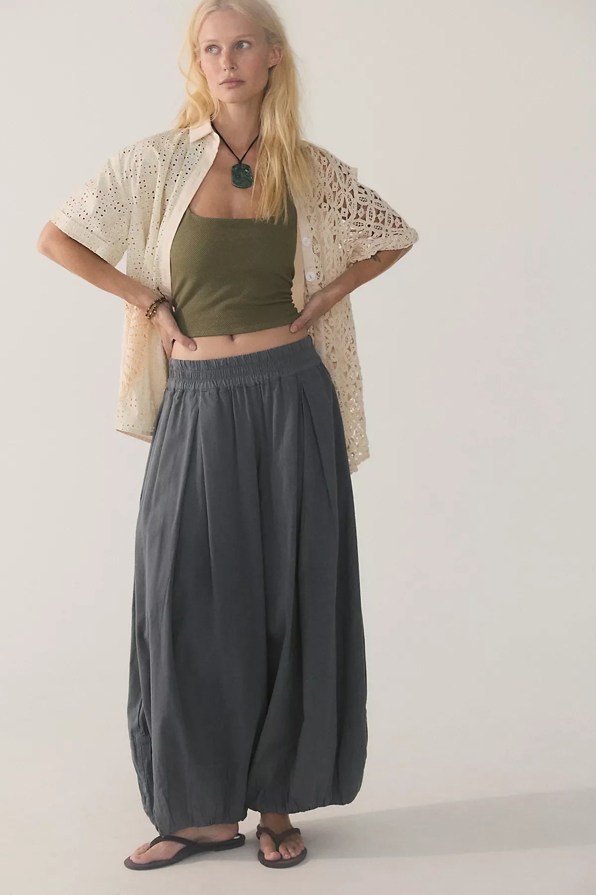 Round Two Pique Low-Back Tank