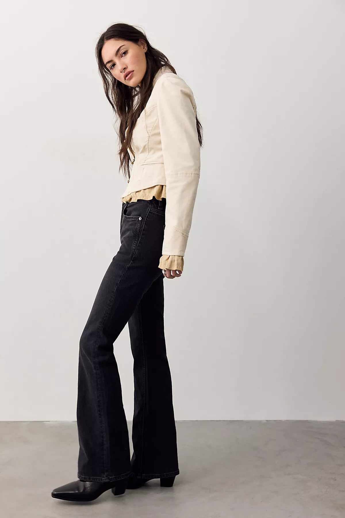 We The Free Double Knot High-Rise Straight Bootcut Jeans