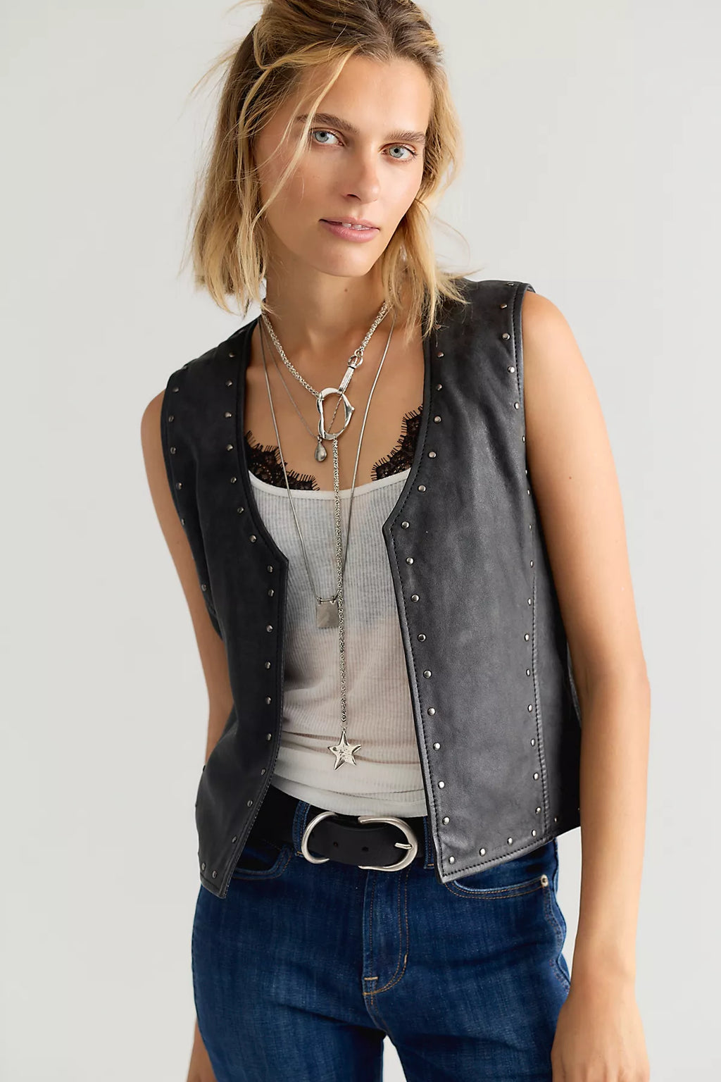 Mauritius Elaria Leather Vest