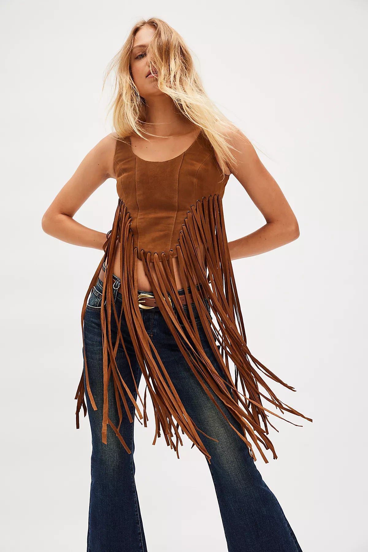 Understated Leather Motive Bustier