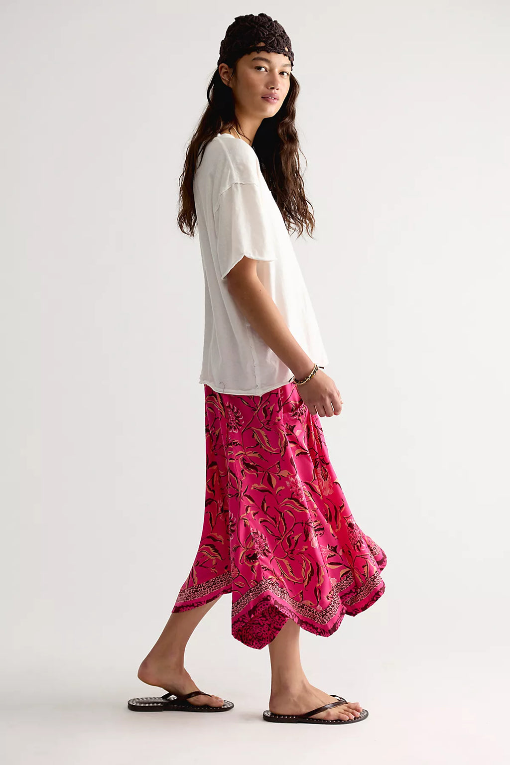 Sweet Reaction Pull-On Wide-Leg Crop Pants