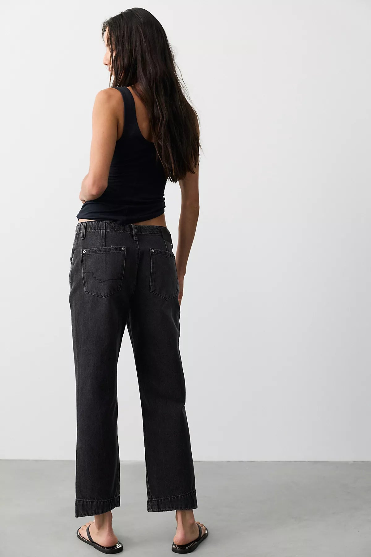 We The Free Leona Low-Rise Twisted Slim Jeans