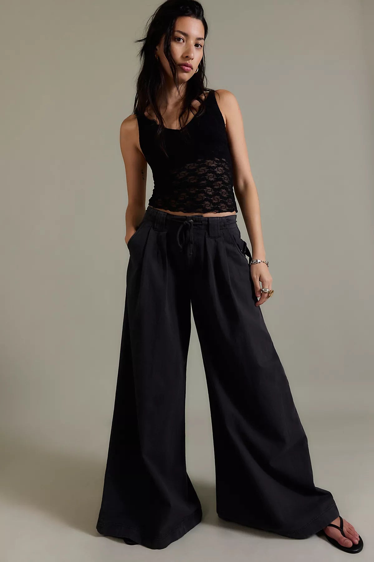 Julien Wide-Leg Chino Trousers