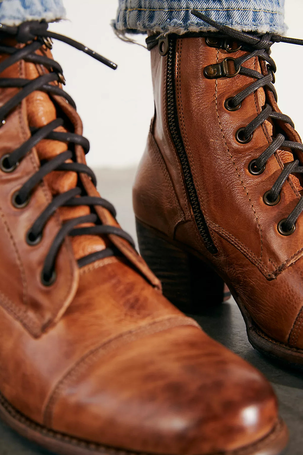 Brooklyn Lace Up Ankle Boots