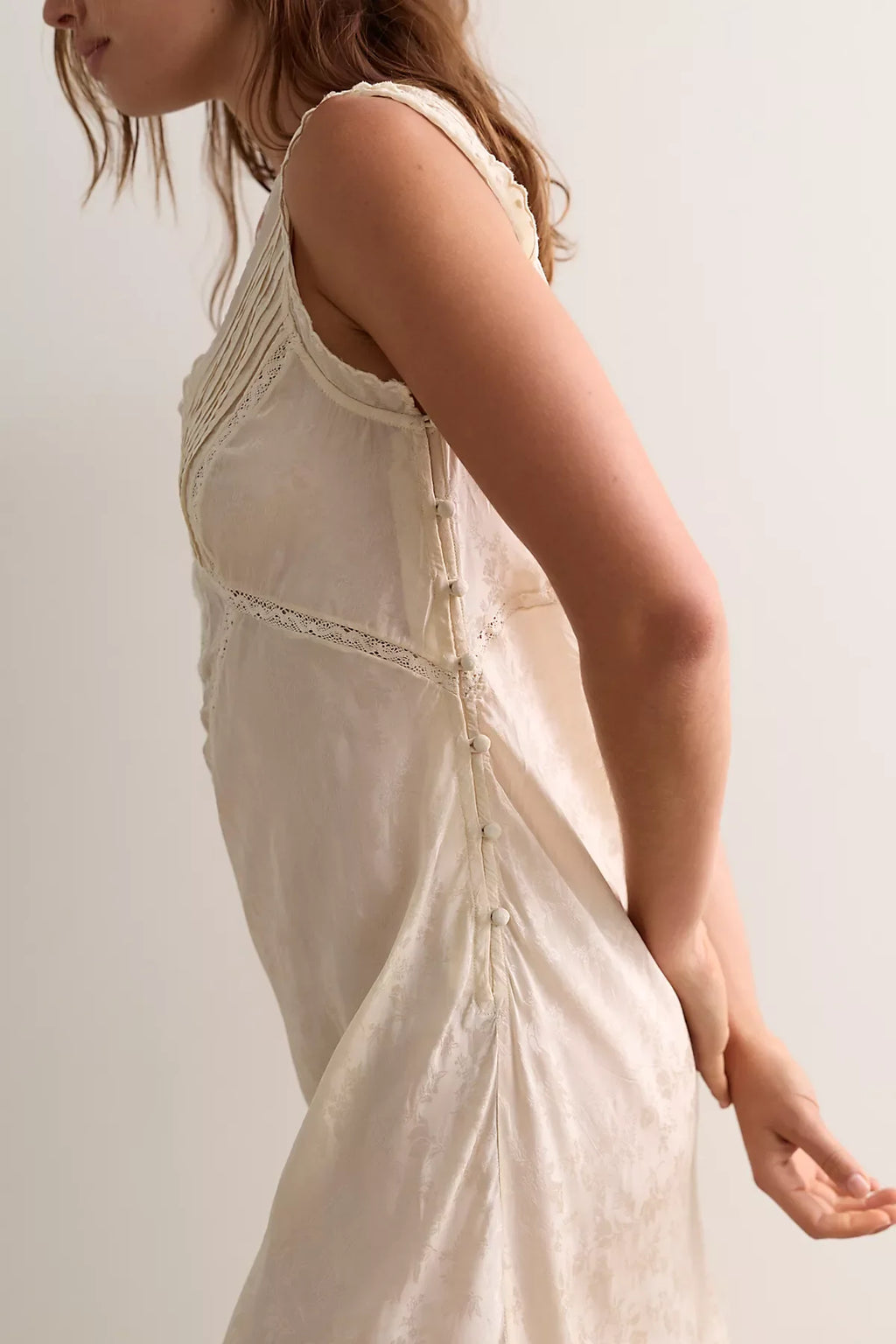 Me With You Satin Midi Slip Dress