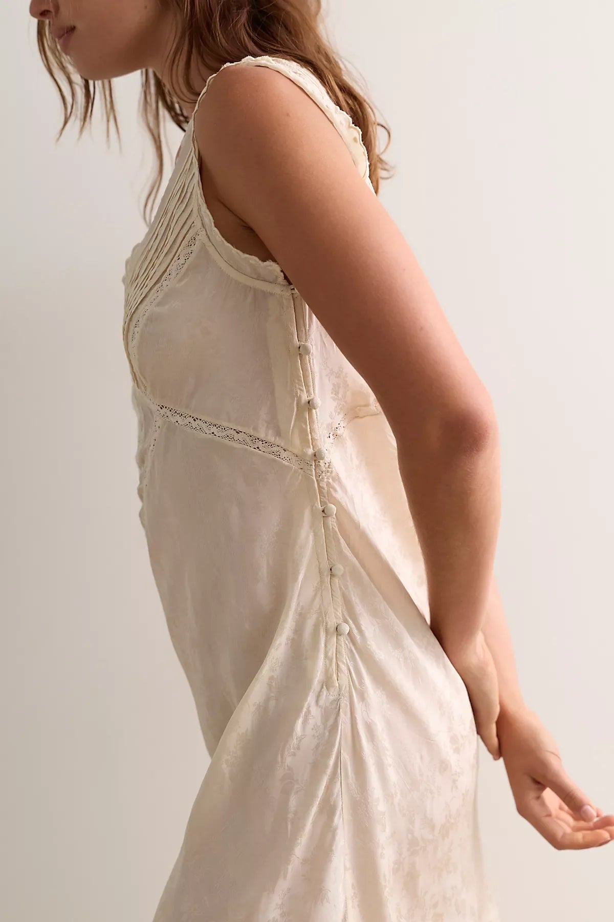 Me With You Satin Midi Slip Dress