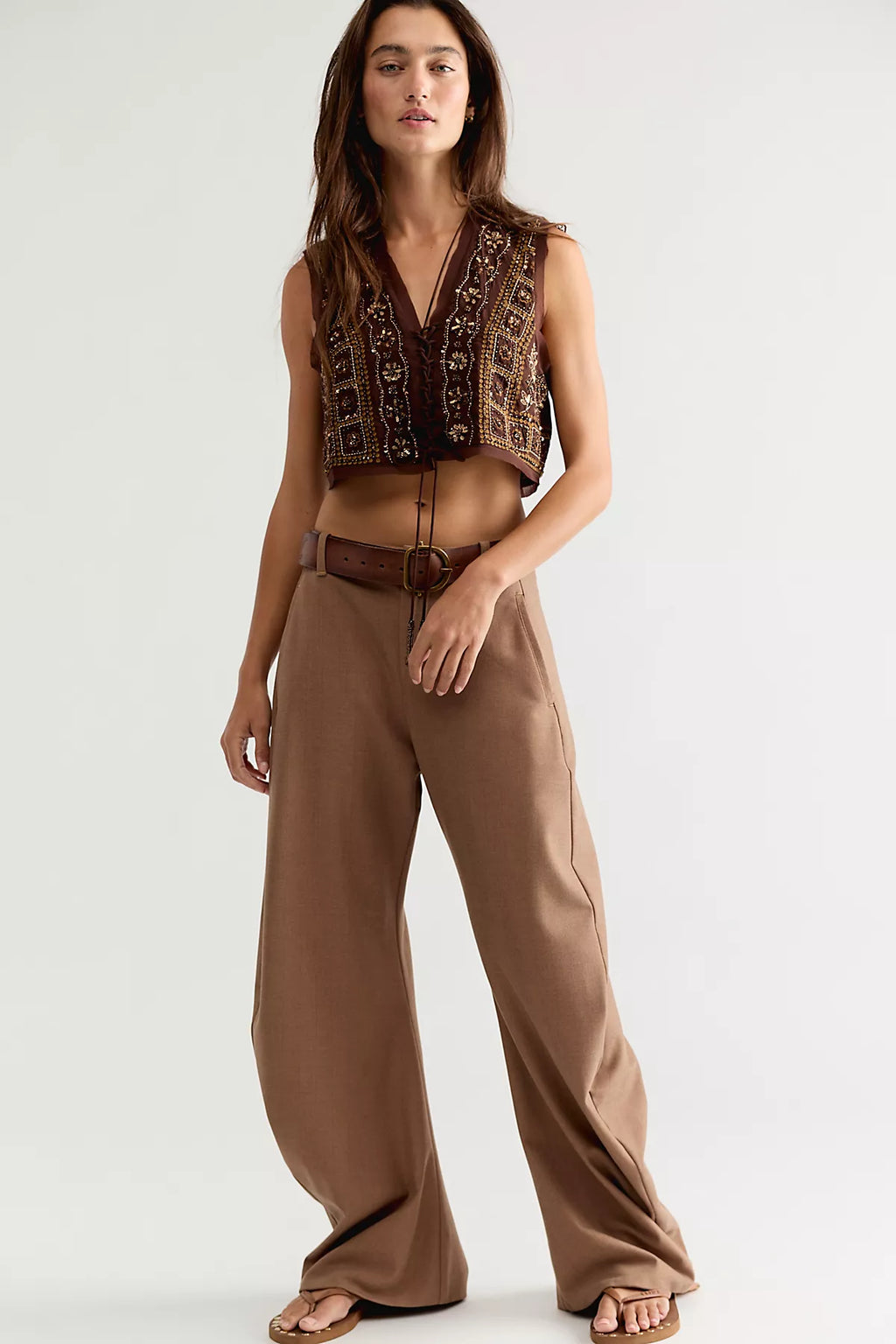 Sun Kissed Embellished Vest