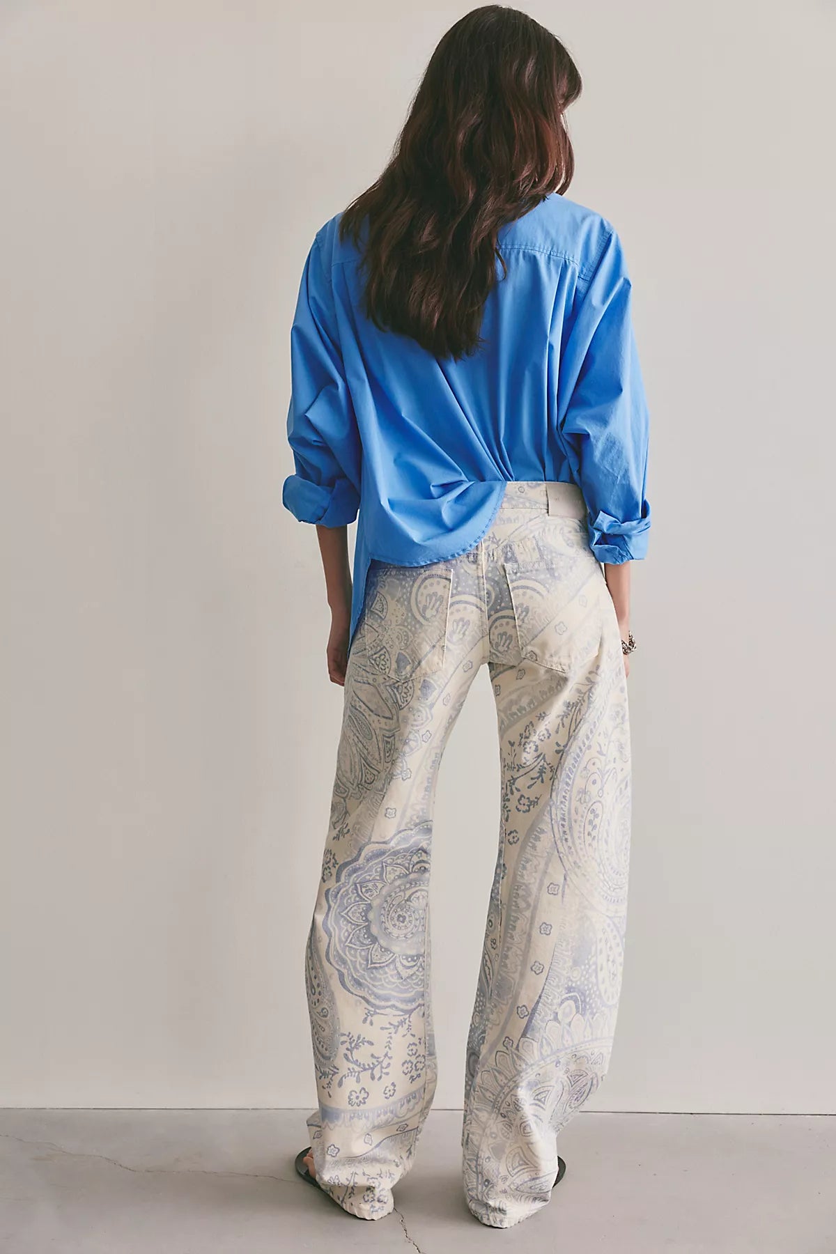 We The Free Fable Printed Twisted Jeans