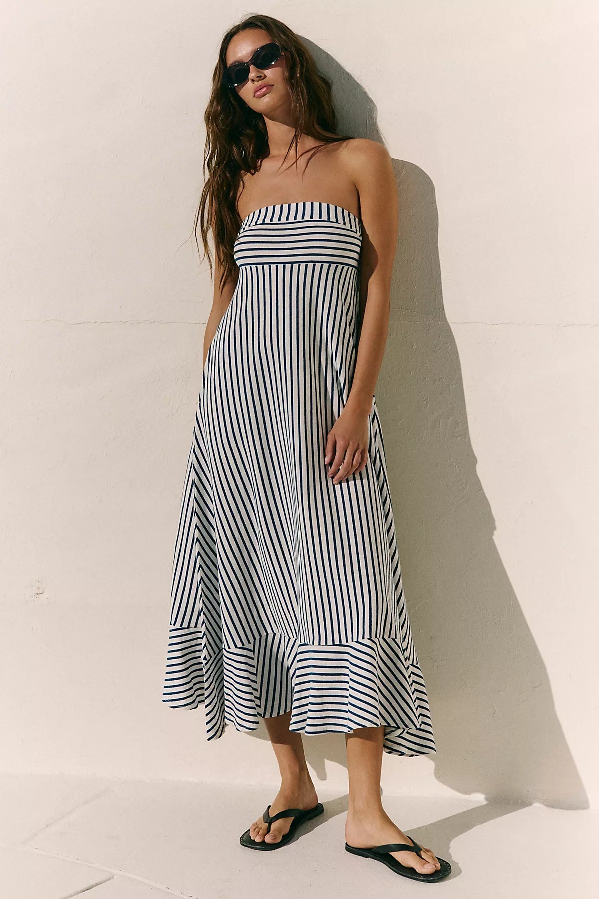 Sadie Striped Midi Dress