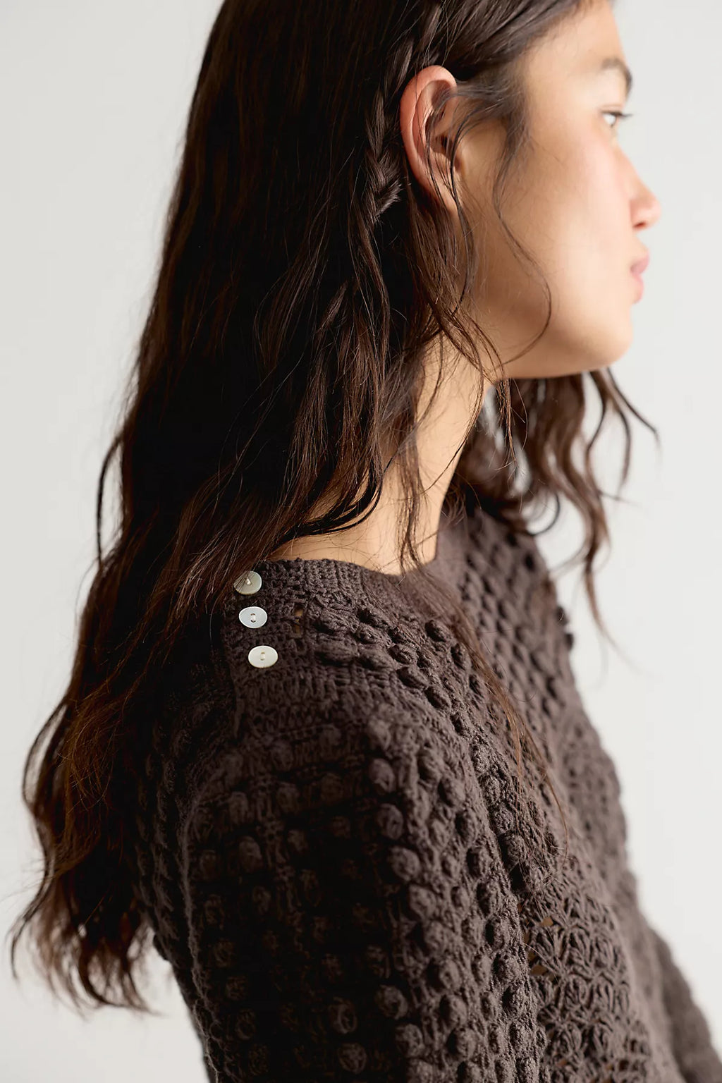 Penny Crochet Cotton Pullover