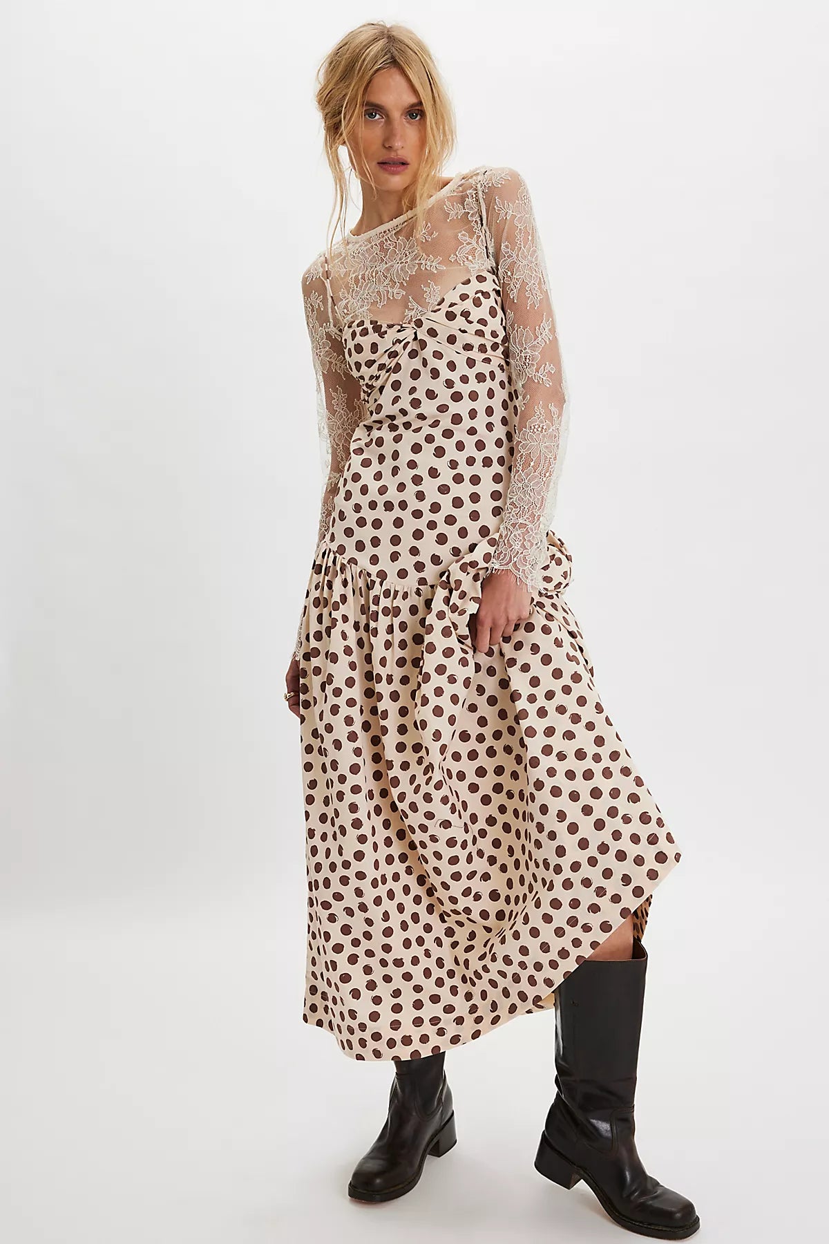 S/W/F Fitted Midi Dress