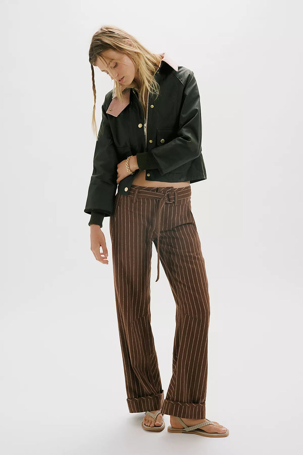 Barbour Cropped Beadnell Waxed Jacket