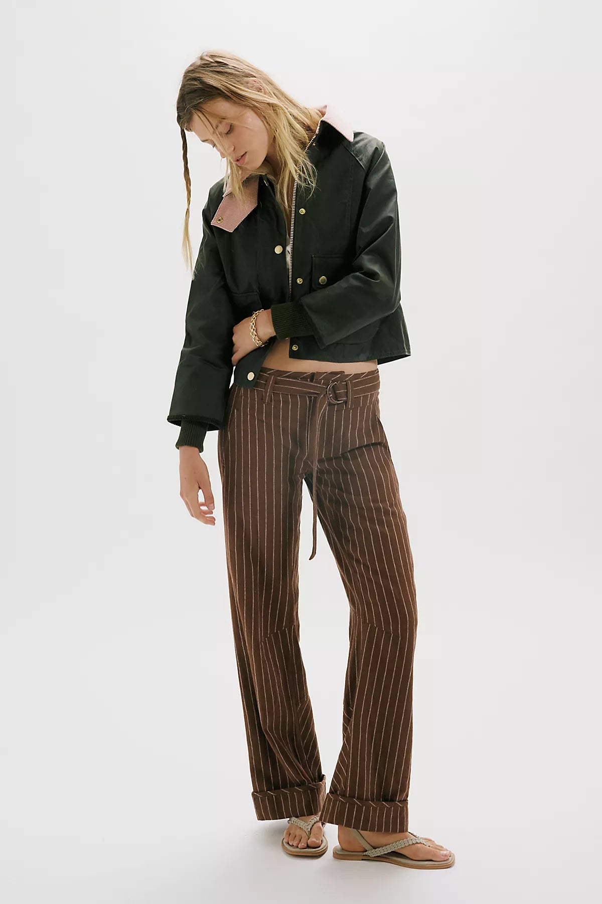 Barbour Cropped Beadnell Waxed Jacket