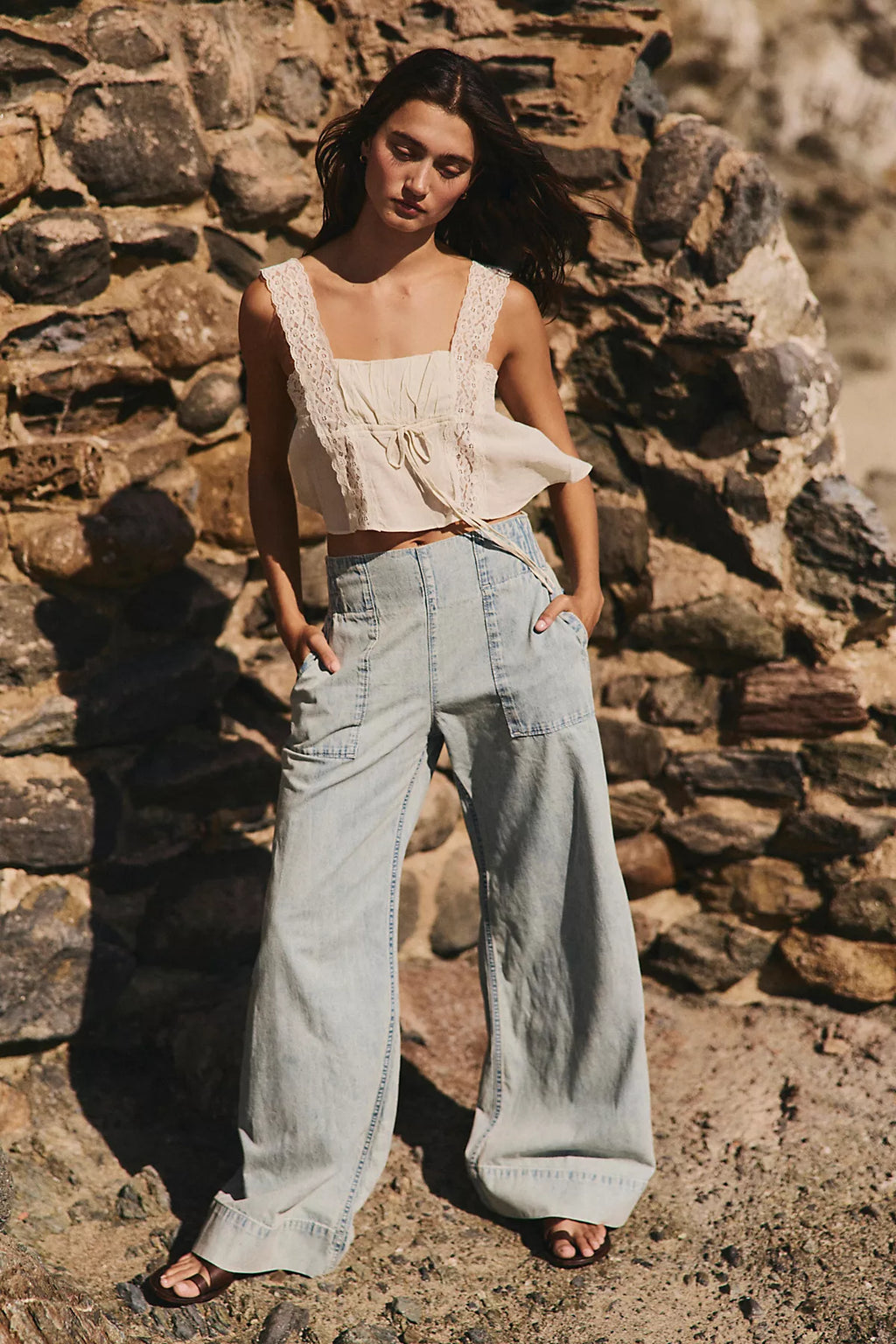 We The Free Breezy Denim Pull-On Jeans