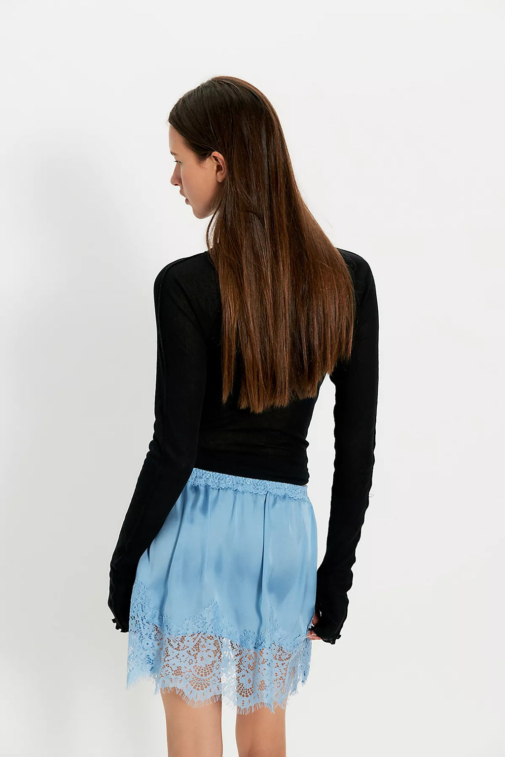 Meet Me In The Middle Mini Slip Skirt