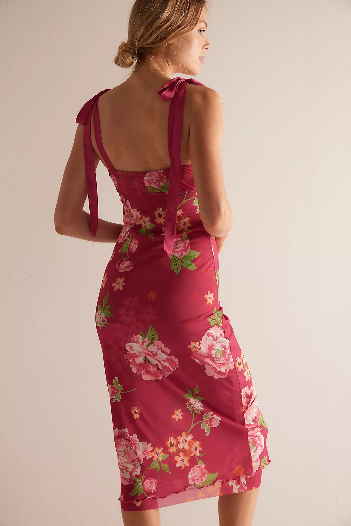 Printed Got Glam Midi Slip Dress