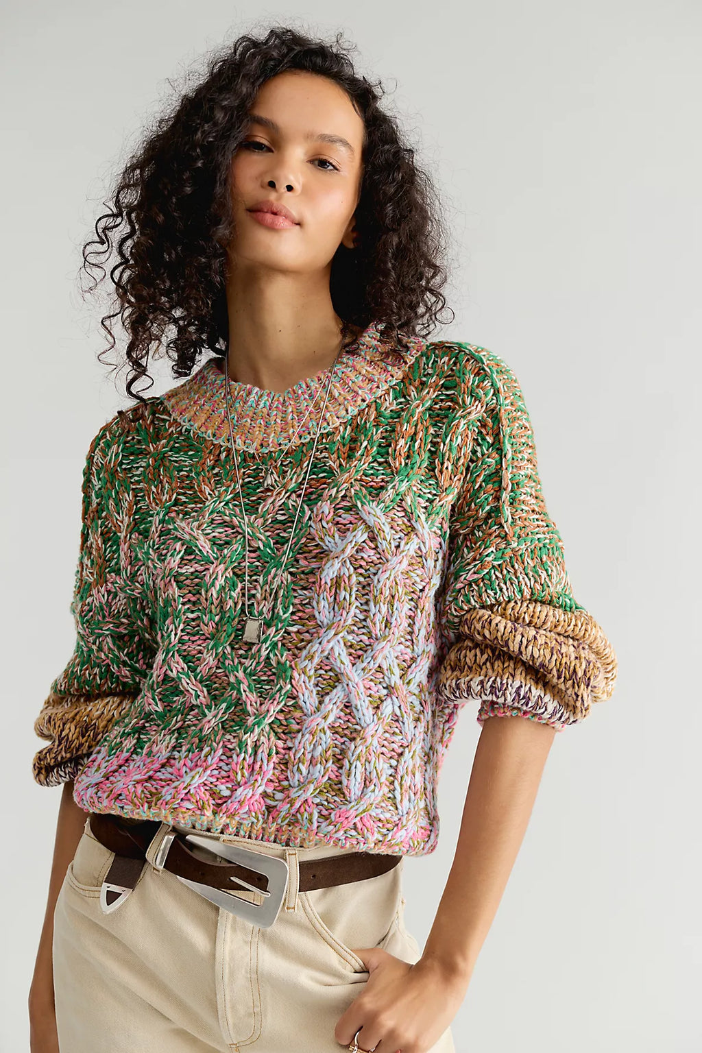 Opal Multicolored Marled Sweater