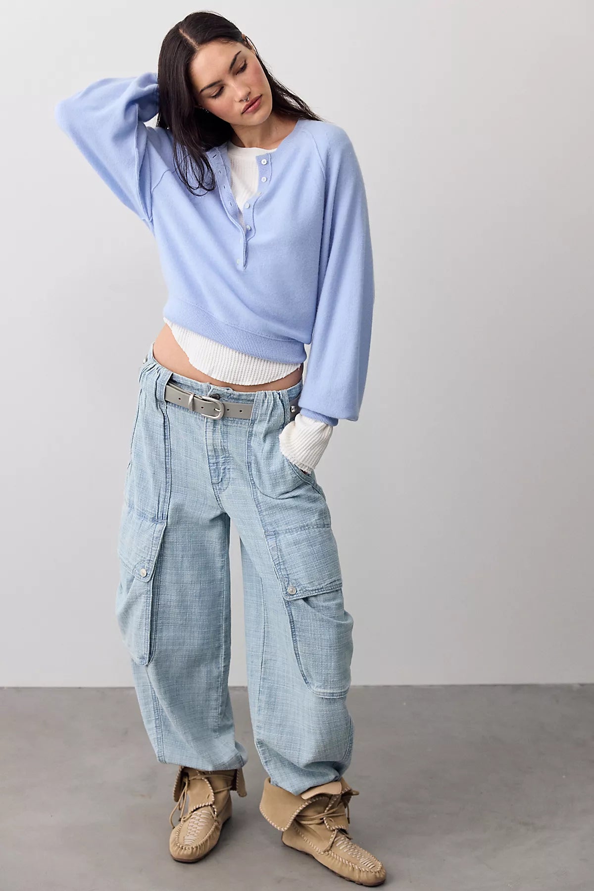 Porta Cashmere Henley Sweater