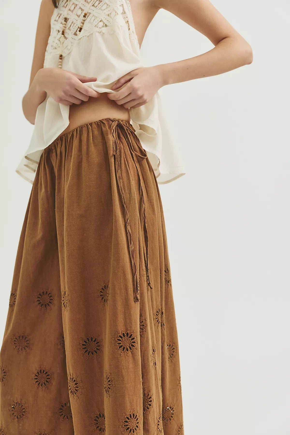 Sweet Serenade Pull-On Wide-Leg Pants