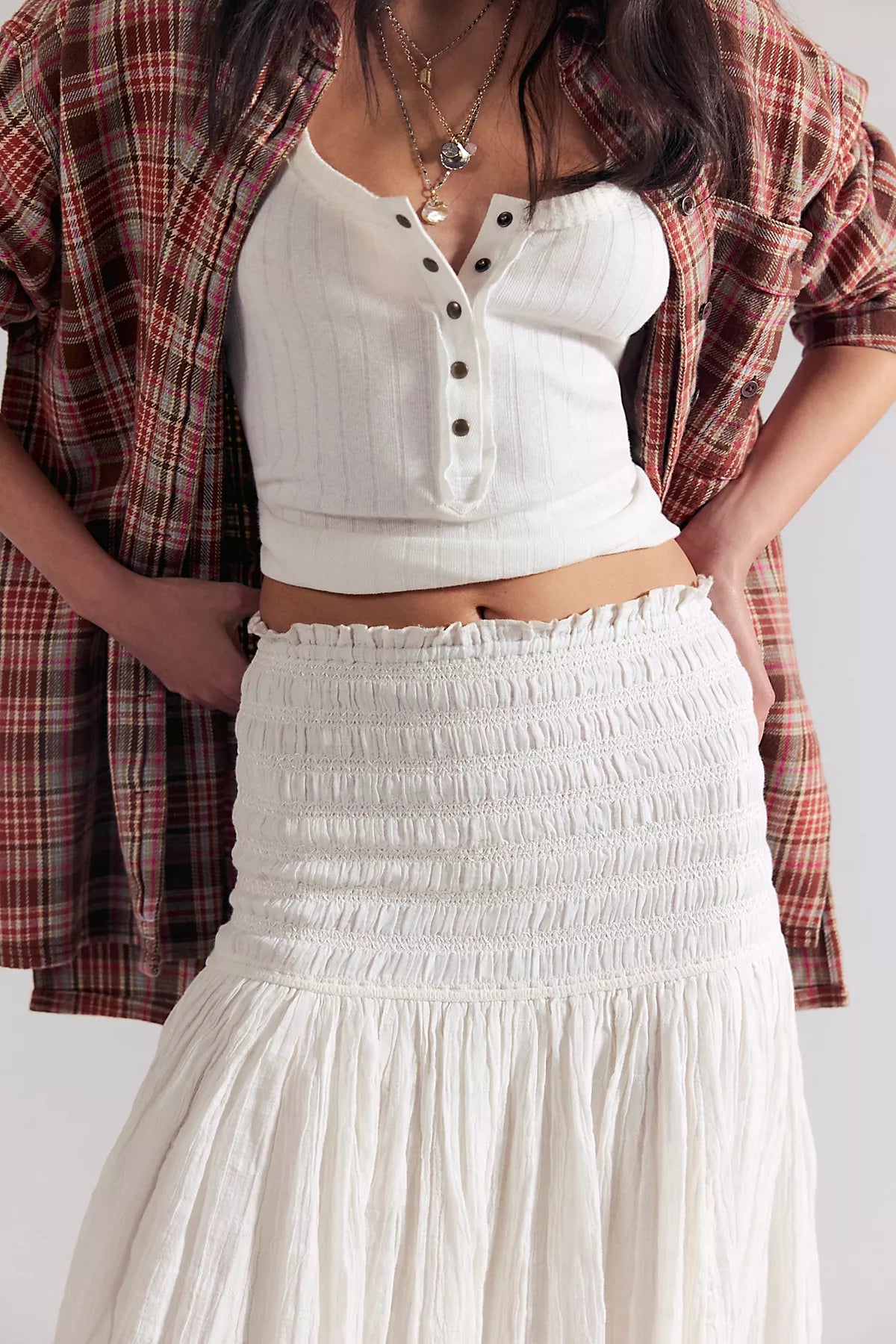 Raven Solid Convertible Maxi Skirt
