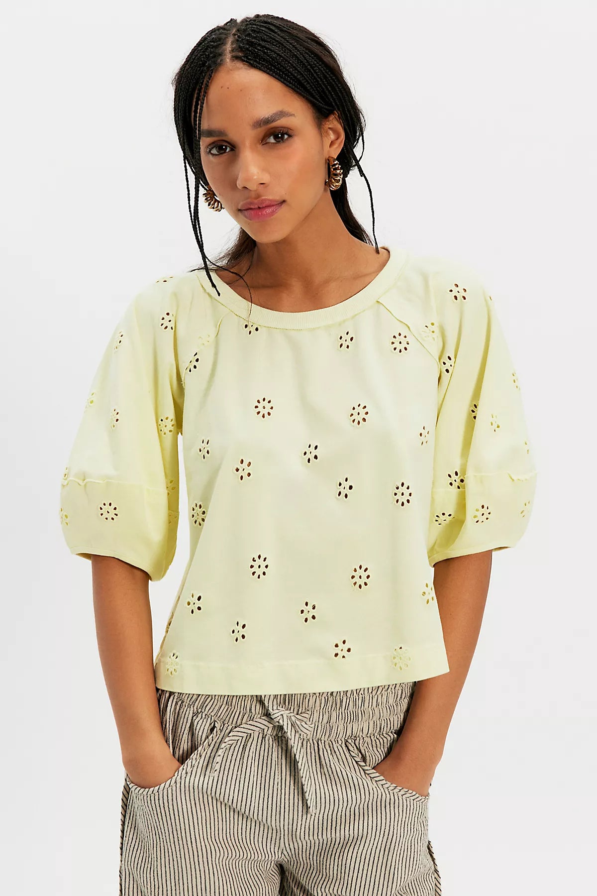 Jessie Eyelet Tee