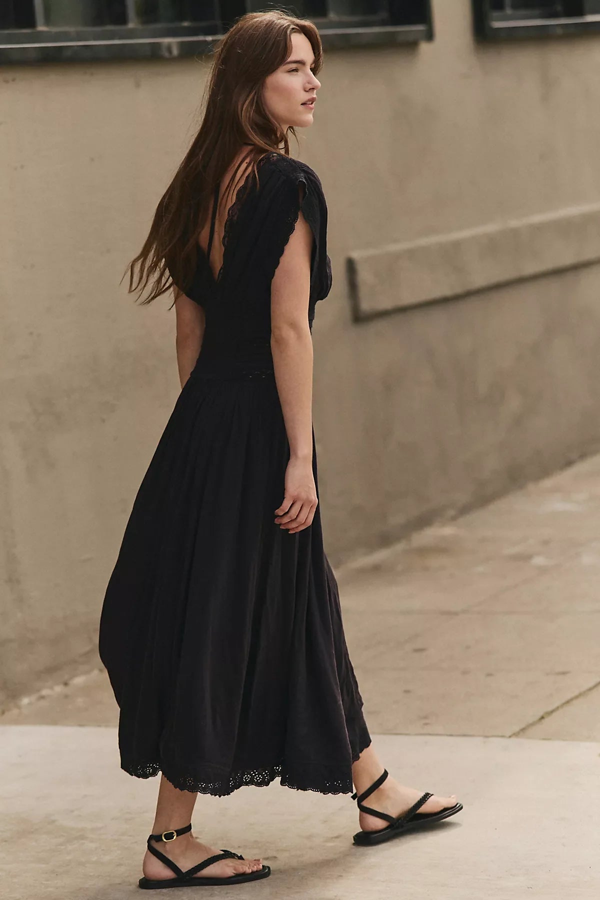 Swimming Across The Sky Midi Dress