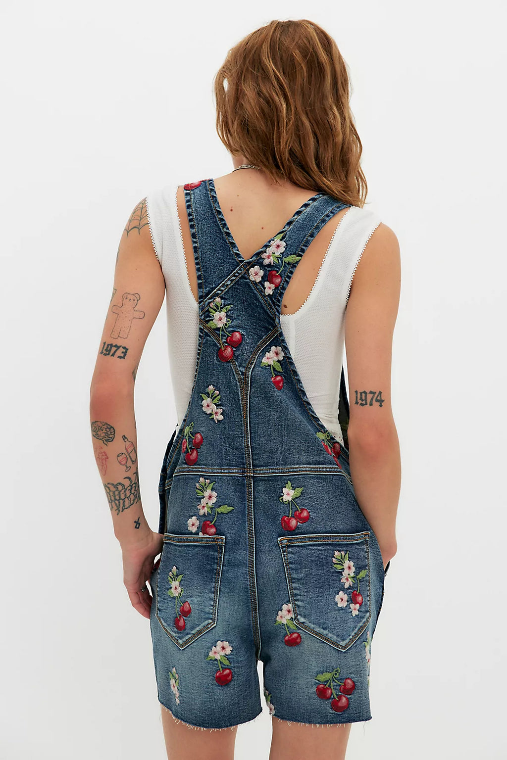 Driftwood Embroidered Shortalls