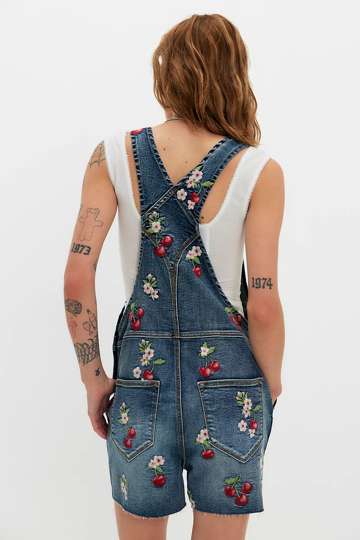 Driftwood Embroidered Shortalls