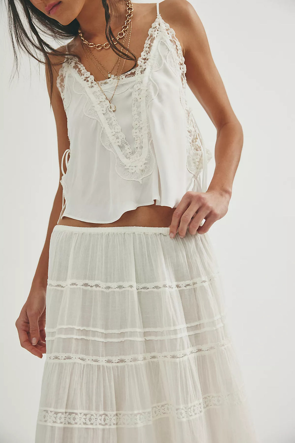 FP One Lily Lace Midi Skirt
