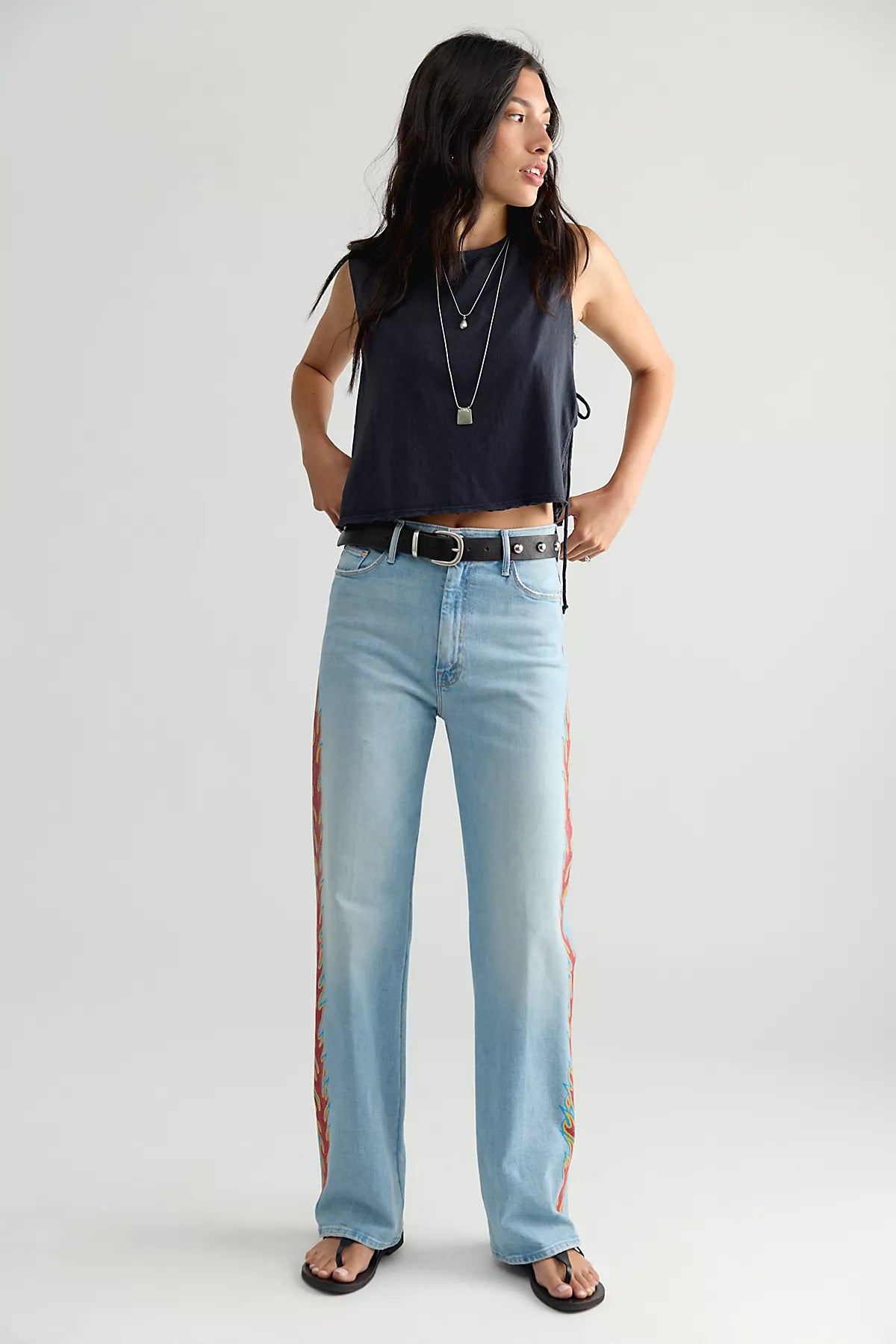 MOTHER The Saloon Sneak Jeans