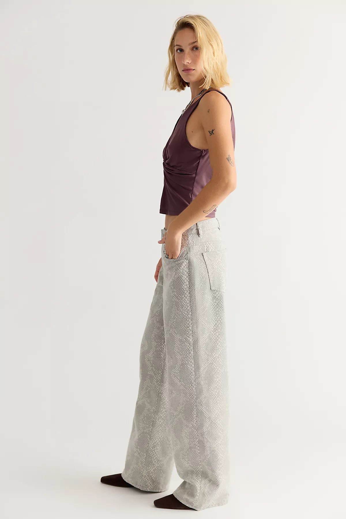 Rolla's Kate Baggy Printed Jeans