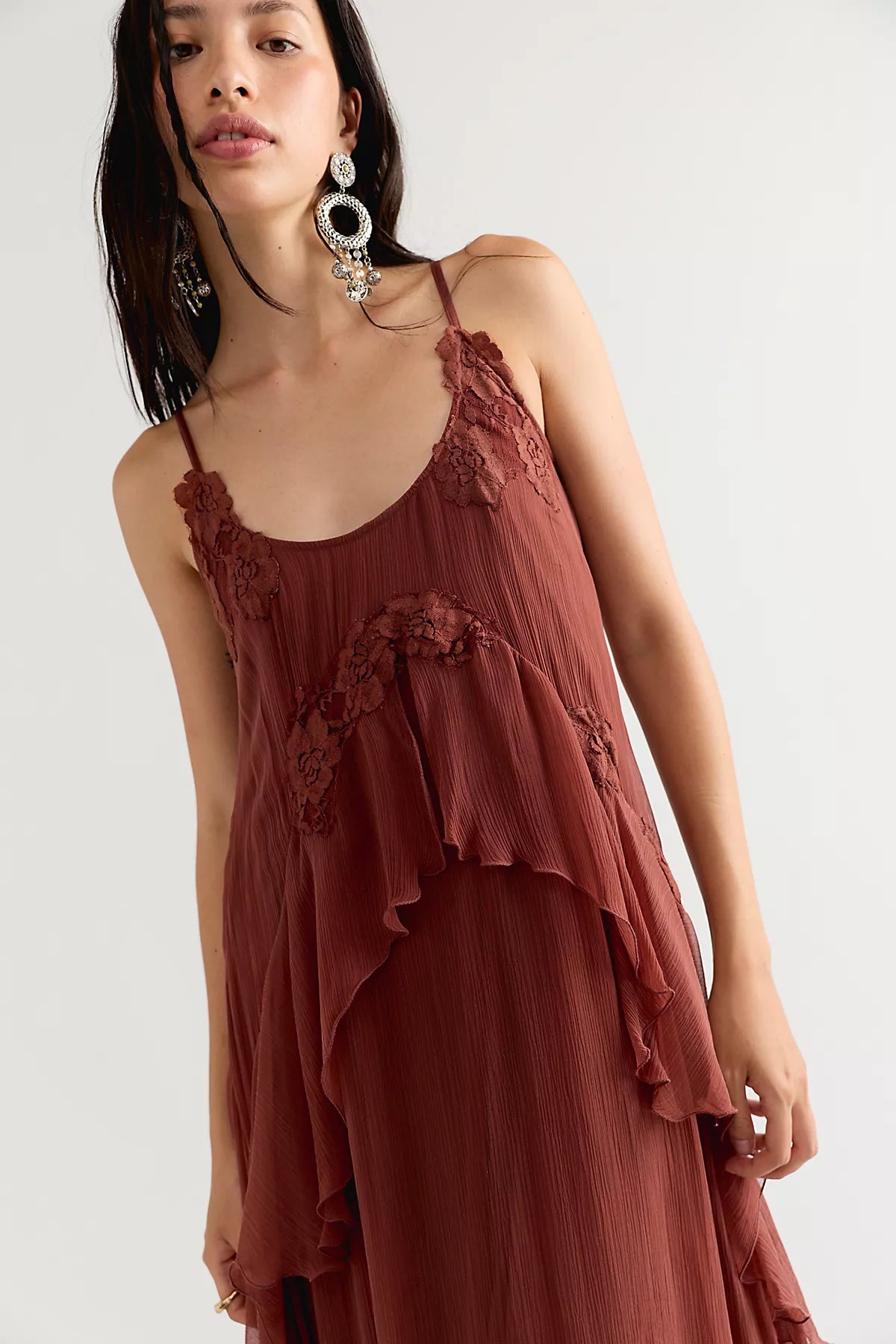 Nigel Preston Floating Angel Chiffon Maxi Dress