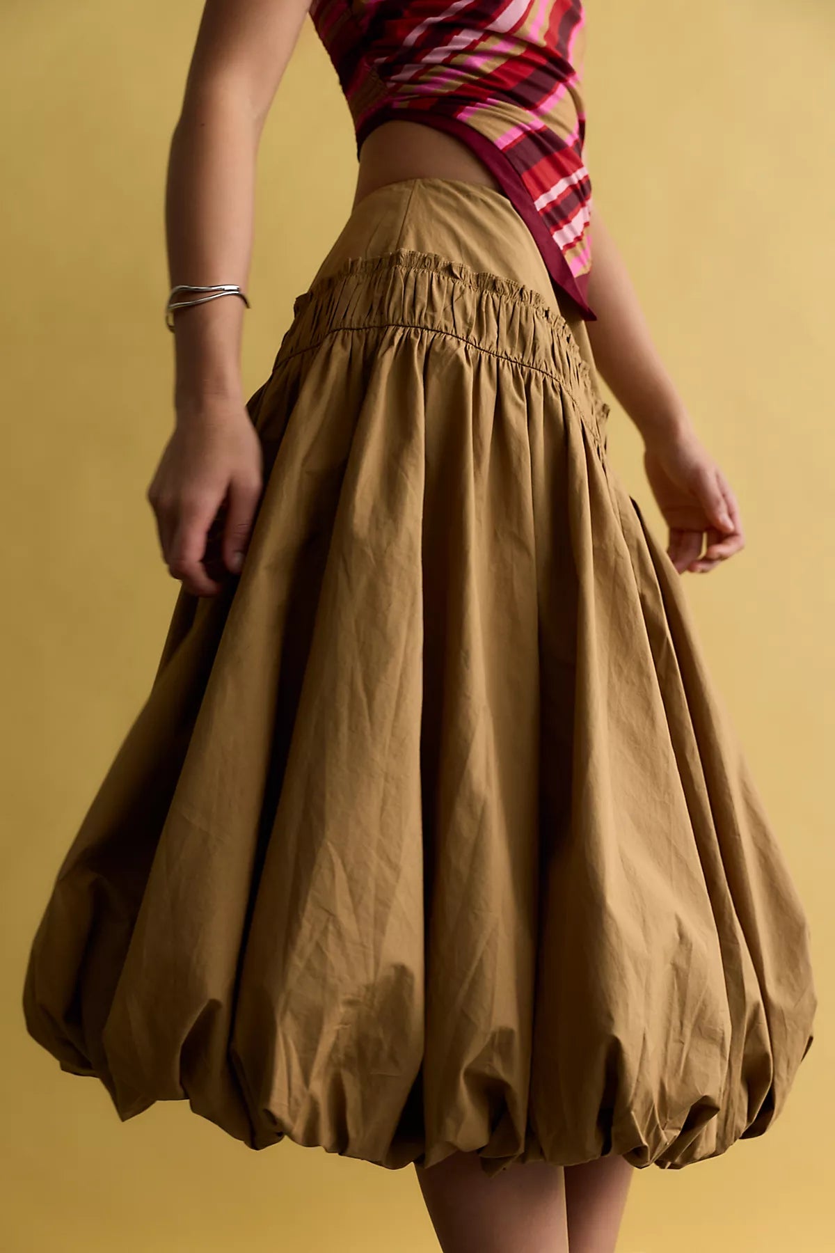 Sea Salt Midi Bubble Skirt