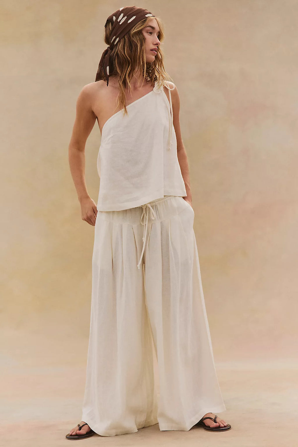 Sandshell Linen Sahara Pant Set