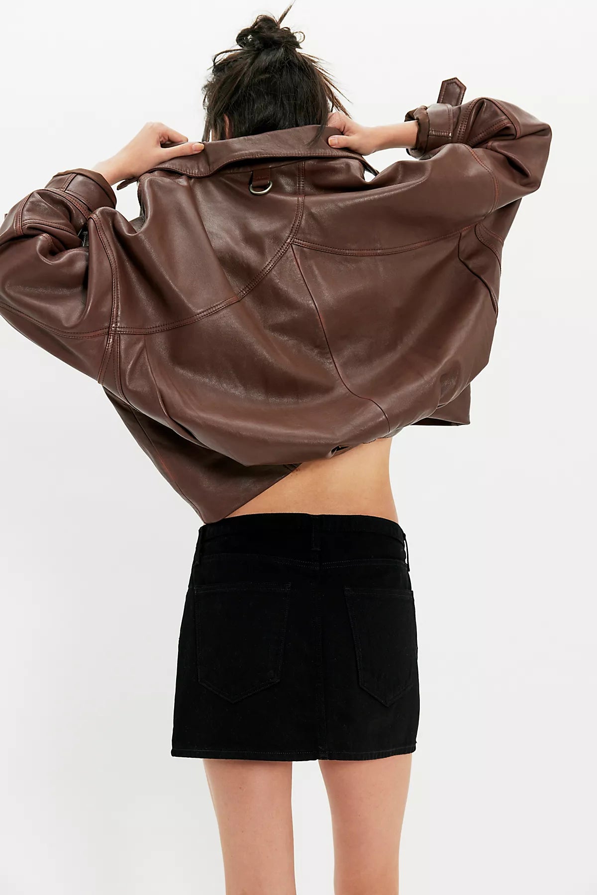 AGOLDE Keira Denim Mini Skirt