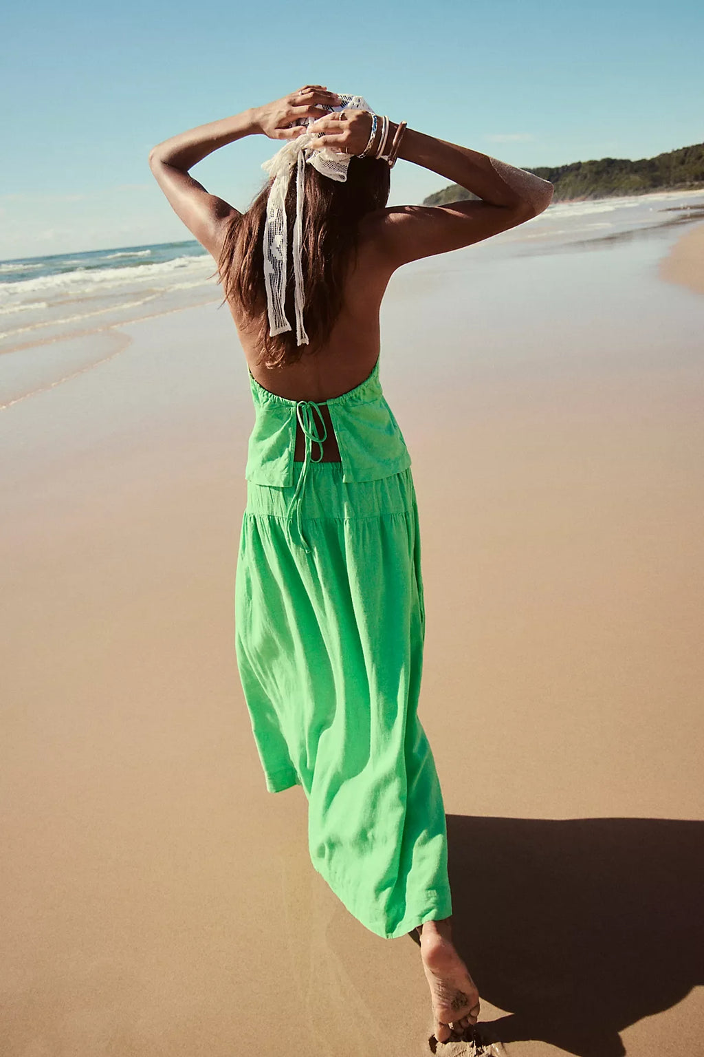 Sandshell Linen Skirt Set