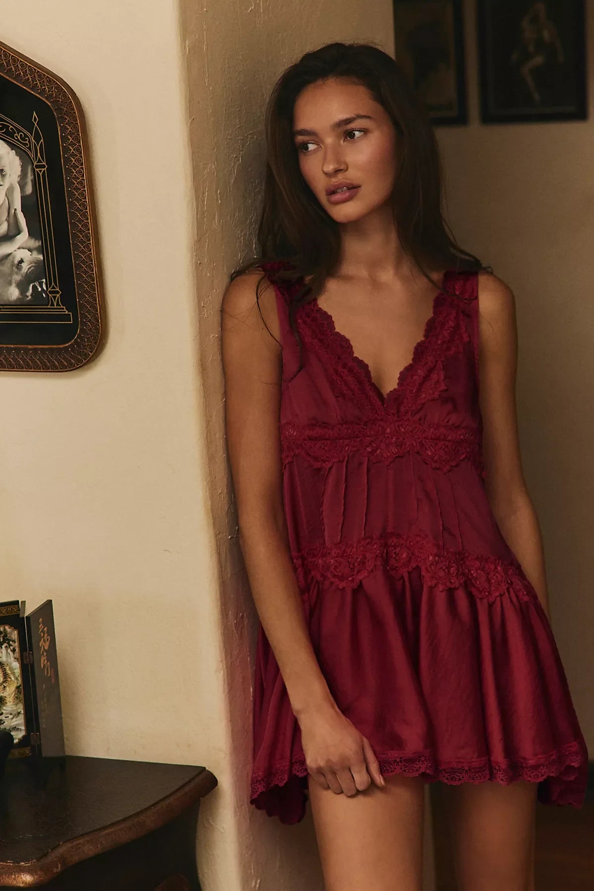 In This Groove Mini Slip Dress